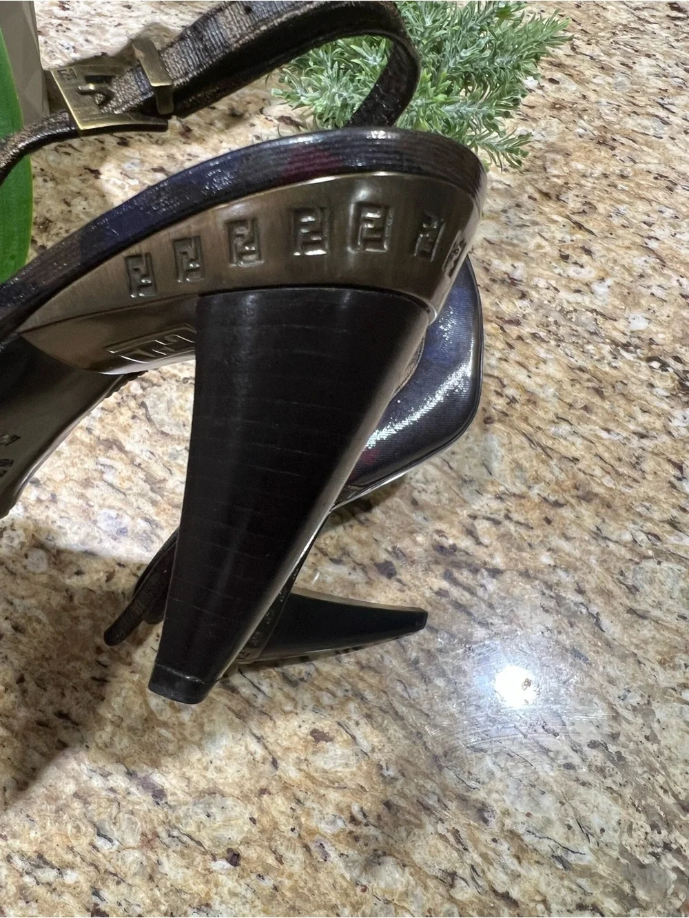 Fendi black brown